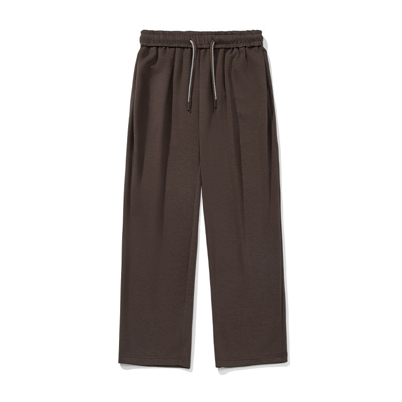 Draped Casual Long Pants With Double Drawstrings